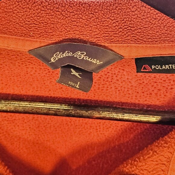 Orange Eddie Bauer Quarter-Zip - Picture 4 of 6